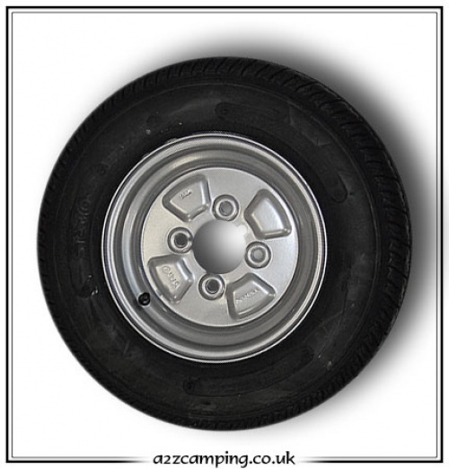 400/480x8 6 Ply Trailer Spare Wheel & Tyre