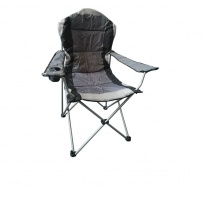 redwood leisure folding camping chair black