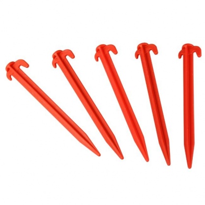 8 inch Red Plastic Tent Pegs - Tent Hire Direct
