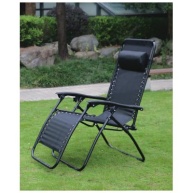 Redwood Leisure Textilene Reclining Chair - Black